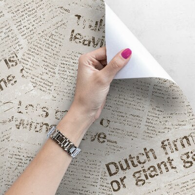 Wallpaper Newspaper Clippings In Vintage Style