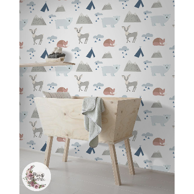 Wallpaper Bivouac In A Forest Full Of Animals