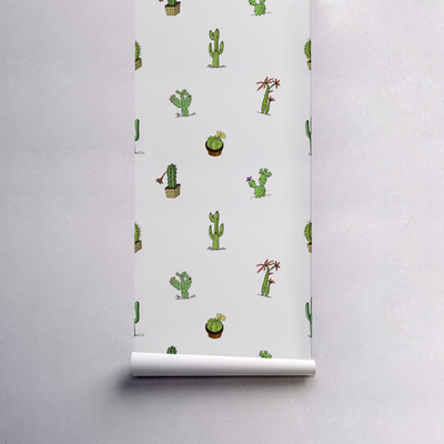Wallpaper Cute Cactis Pots