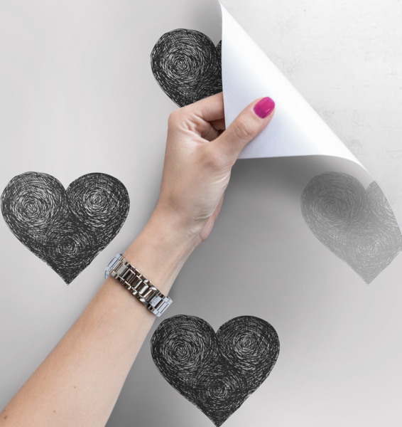 Wallpaper Abstract Hearts