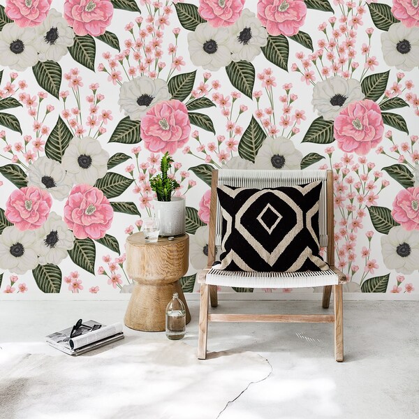 Wallpaper Charming Japanese Camellia