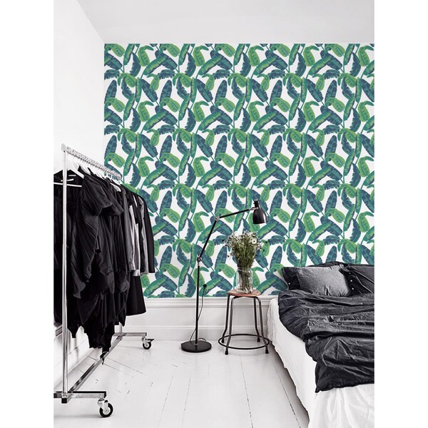 In The Shadow Of Banana Leaves Wallpaper, wall mural - ColorayDecor.com