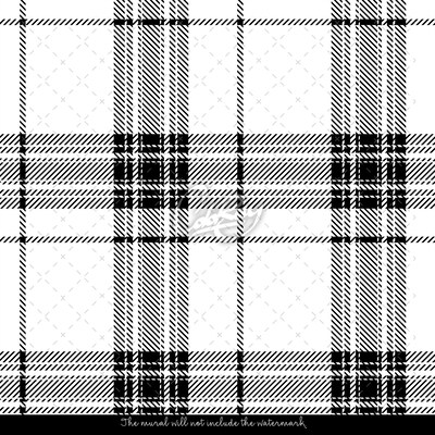 Wallpaper Classic Black and White Checkered Pattern