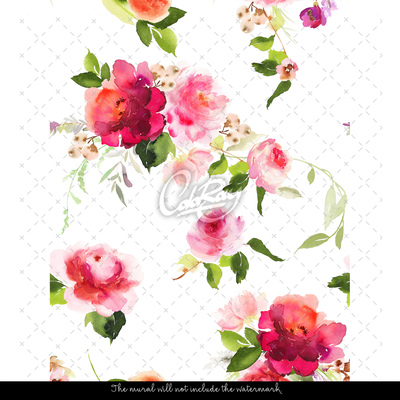 Wallpaper Victorian Bouquets