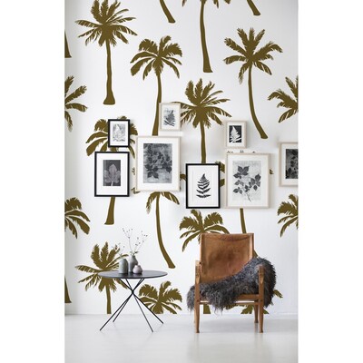 Wallpaper The Golden Palm Shadow