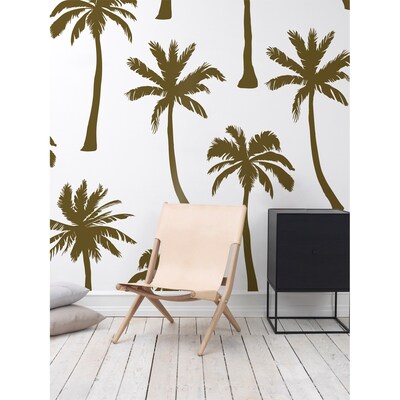 Wallpaper The Golden Palm Shadow