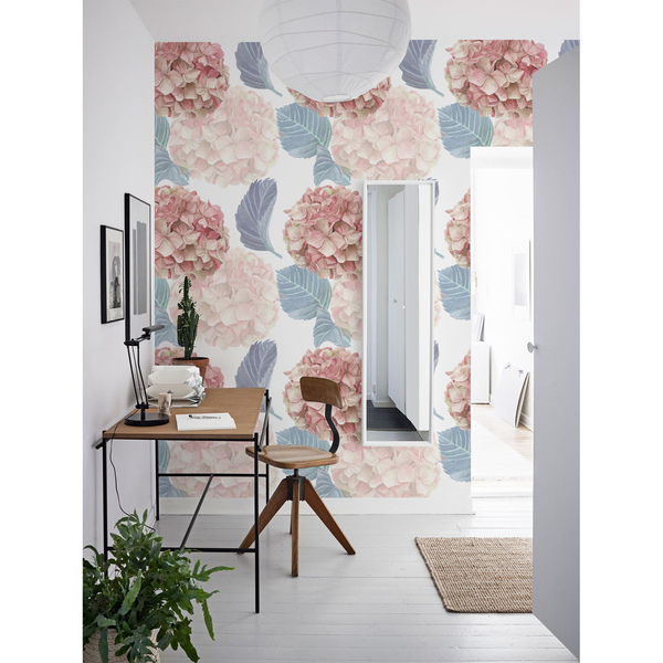 Wallpaper Pastel Hydrangeas