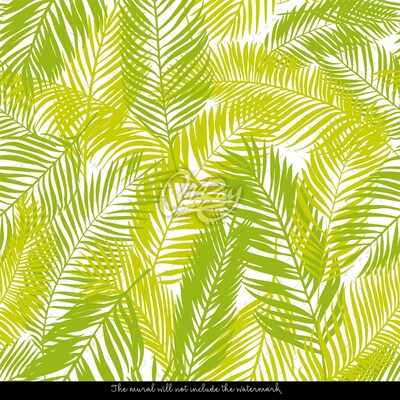 Wallpaper Celadon Palm Leaves