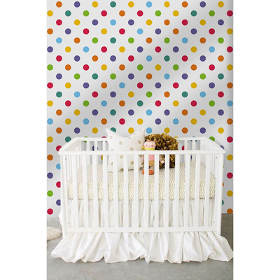 Wallpaper Colorful Polka Dots