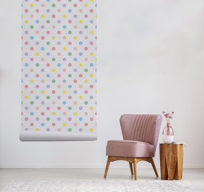 Wallpaper Pastel Polka Dots