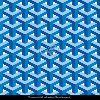 Wallpaper Blue Illusion