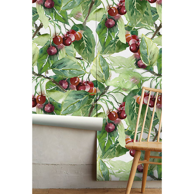 Wallpaper Green Cherry Orchard