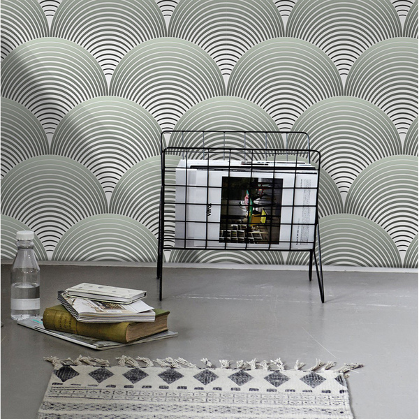 Wallpaper Fashionable Gray Pattern