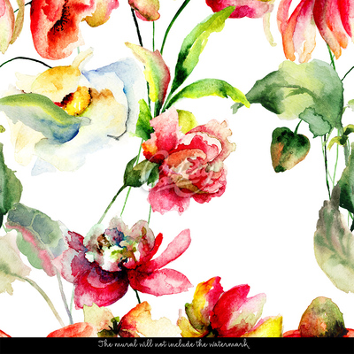 Wallpaper Wild Aromatic Flowers