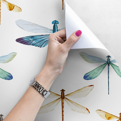Wallpaper Magic Rainbow Dragonflies