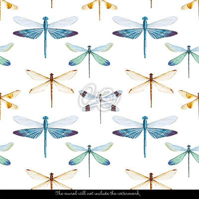 Wallpaper Magic Rainbow Dragonflies