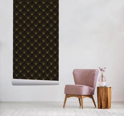 Wallpaper Decorated With Gold Threads