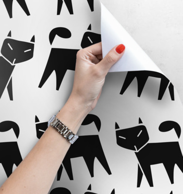 Wallpaper Geometric Cats