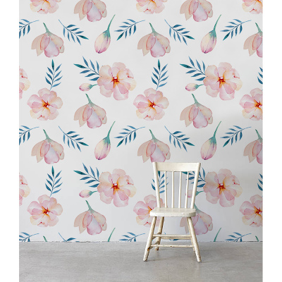 Wallpaper In The Midst Of Pink Flowers