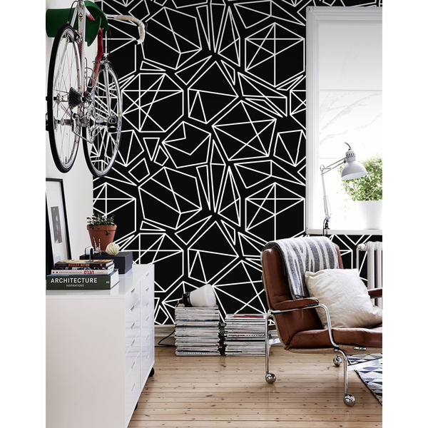 Wallpaper Black and White Geometry