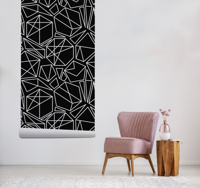 Wallpaper Black and White Geometry
