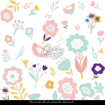 Wallpaper Flowers Pansies and Daisies