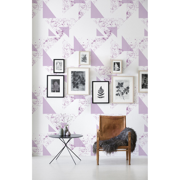 Wallpaper Purple Triangles