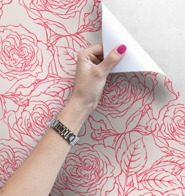Wallpaper Minimalistic Roses