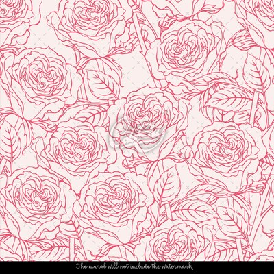 Wallpaper Minimalistic Roses