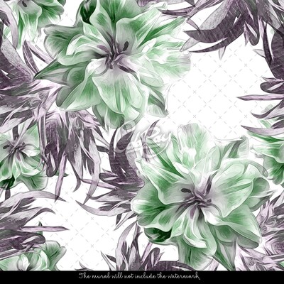 Wallpaper Flowers In Negative