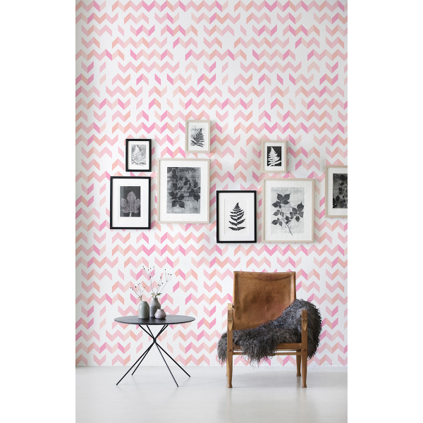 Wallpaper Pink ZigZags