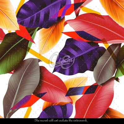 Wallpaper Floral Abstractions