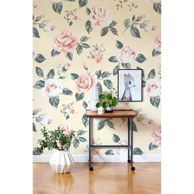 Fairy-Tale Roses Wallpaper, wall mural - ColorayDecor.com