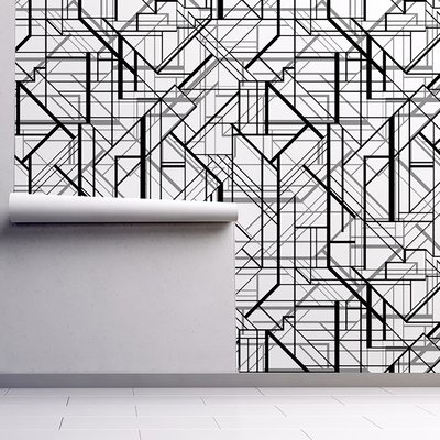Wallpaper Geometric Mural