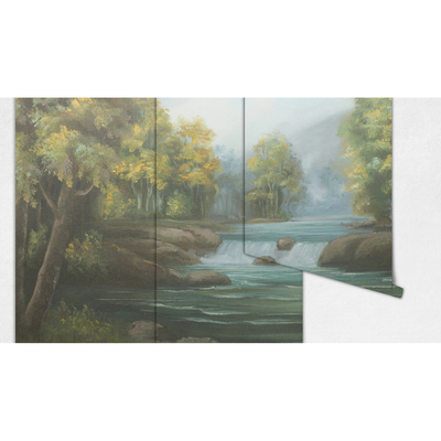 Wallpaper Relaxing Waterfall