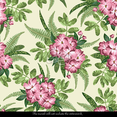 Wallpaper Pink Fern Flower