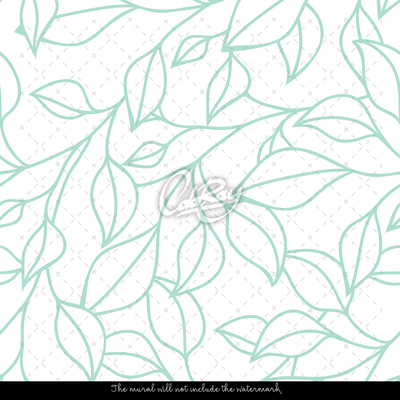 Wallpaper Outlined Leaf