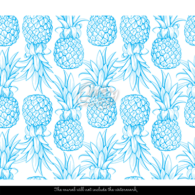 Wallpaper Pineapple Carbon Paper Effect