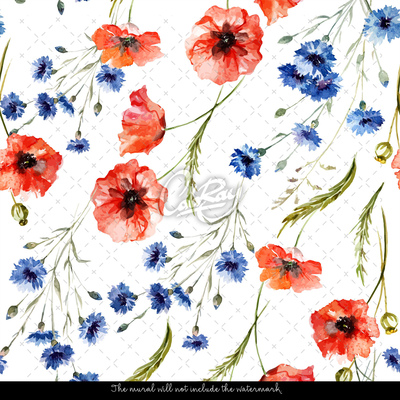 Wallpaper Vintage Poppies