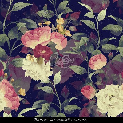Wallpaper Vintage Rose Bouquets