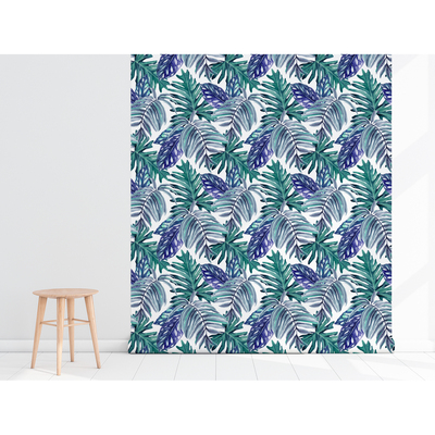 Wallpaper Under The Cover Of Tropical Leaves