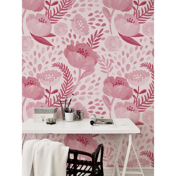 Wallpaper Pink Vision Of Popies