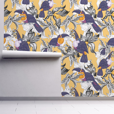 Wallpaper Colorful Toucans