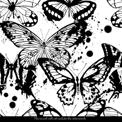 Wallpaper Ink Butterflies