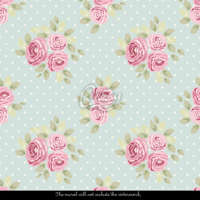 Wallpaper Mint And Pink