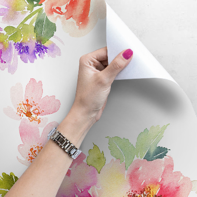 Wallpaper Delicate Minimalistic Flowers