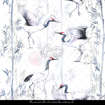 Wallpaper Heron Dance