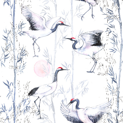Wallpaper Heron Dance