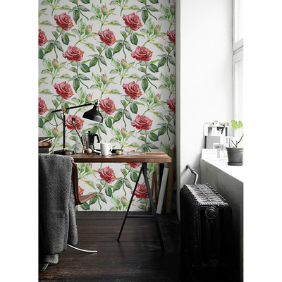Wallpaper Romantic Rose Garden