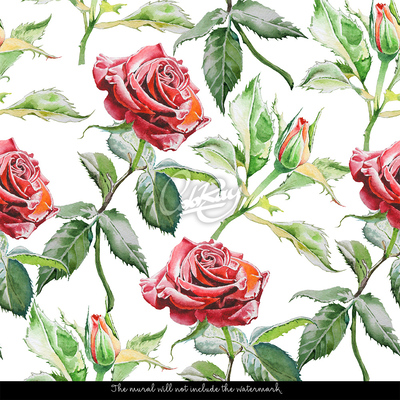 Wallpaper Romantic Rose Garden